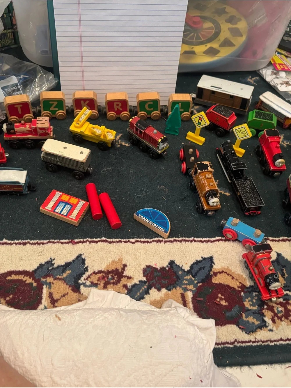 Thomas train large set - and others Wooden Train Toy Set